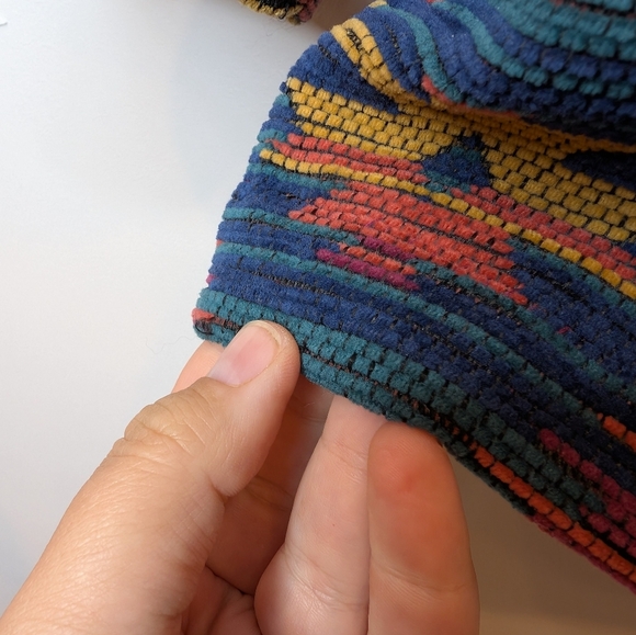 Vintage Alfred Dunner Women 14 Aztec Soft Button Down Blazer Jacket Multicolour - Picture 9 of 13